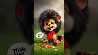 शेरू ने ये कैसा मास्क बनाया।shortshorrorstoriesanimalcartoonviralshorts [upl. by Ahsenav99]