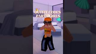 OUTFIT CODES ROBLOX GIRLfor party [upl. by Breskin]