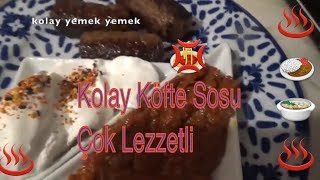 Tekirdağ Köfte Sosu  Kolay Pratik Köfte Sosu [upl. by Leinad]