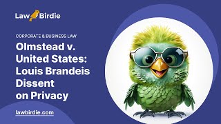 Olmstead v United States Louis Brandeis Dissent on Privacy  Essay Example [upl. by Aitsirt]