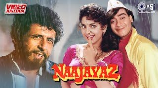 Naajayaz Movie Songs  Video Jukebox  Ajay Devgn Juhi Chawla  Barsaat Ke Mausam Mein  90s Hits [upl. by Lohman]