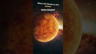 What is the density on all 8 planets space universe [upl. by Anitniuq]