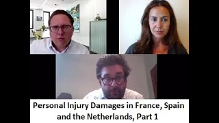 OTC Travel Talks Non Pecuniary Personal Injury Damages in France Spain and the Netherlands [upl. by Johna222]