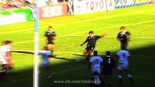 Zinzan Brookes iconic drop goal from Rugby World Cup 1995 for the All Blacks [upl. by Ainaznat]