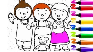 Coloriage Tchoupi et ses amis  Tchoupi a l ecole  Pas de panique   Tcoupi et doudou [upl. by Budding]