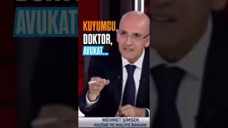 Mehmet Şimşek Kuyumcu Doktor ve Avukat ortalama beyan edilen gelir matrah rakamlarınıaçıkladıshorts [upl. by Solorac]