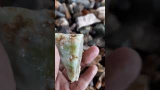 rough chrysoprase natural nature story crystals agate gemstone style fyp shorts rough quartz [upl. by Atnad]