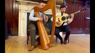 Scottish Clarsach harp and guitar Musical duo playing a waltz and jig [upl. by Eirotal]