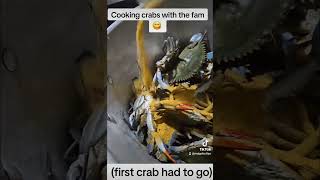 The crab pinched my phone 😔 cooking seafood like subscribe viralshort trending fyp share [upl. by Joung702]