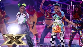 Acacia amp Aaliyah sing Kriss Kross Jump  Live Shows Week 3  The X Factor UK 2018 [upl. by Clea]