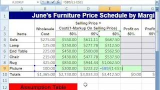 Excel Magic Trick 285 Markup On Sell Price Formula [upl. by Bonnes]