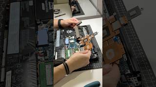 Let’s replace thermal paste on laptop ripscomp cleancombo thermalpastereplacement [upl. by Hijoung325]