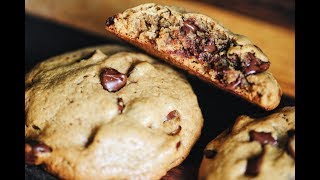 Thick amp Chewy Chocolate Chip Tahini Cookies GlutenFree [upl. by Pam270]