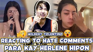 REACTING TO HATE COMMENTS PARA KAY HERLENE HIPON l WILBERT TOLENTINO [upl. by Rosemarie]