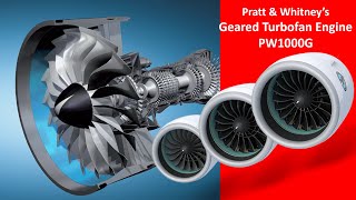 Pratt amp Whitneys Geared Turbofan Engine PW1000G How does it work [upl. by Jagir]