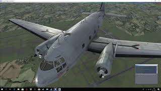 FSX Curtiss C46 flight from Kuala Lumpur to Singapore Pilot Peku [upl. by Nealson]