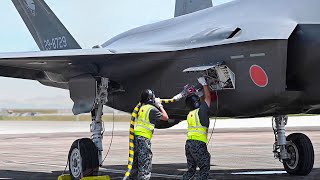 Refueling Japanese New Massive Stealth F35 Fighter Jet [upl. by Aineval]