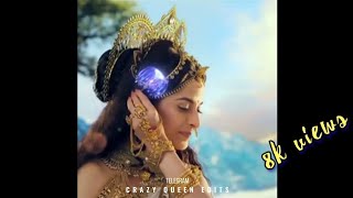 Aigiri nandini song whatsApp status   Crazy mix  Crazy queen edits [upl. by Urban746]