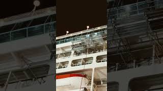 🤯😨😱😱😱SCAFFOLDERS IN ACTION😱😱😱shortvideo cruceros shipyard [upl. by Loy]