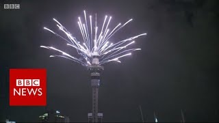 New Year Celebrations New Zealand welcomes in 2019  BBC News [upl. by Macey]