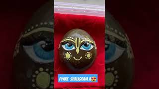 Shaligram shringar by my daughter 🙌🥰shaligrama utubeshorts shortvideo drawing painting [upl. by Heloise]