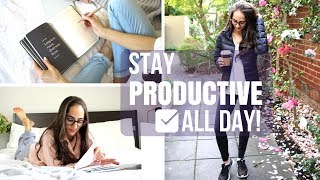 10 Ways To Stay Productive ALL DAY LONG  Study With Jess [upl. by Liamsi]