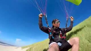 Paragliding video Extreme high speed low level dune soaring [upl. by Reames]