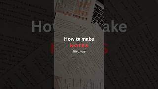 How to make notes effectively studytips notesmaking notes [upl. by Yeleek154]