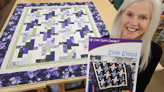 quotSIDE STEPSquot QUILT FULL TUTORIAL [upl. by Airbas]