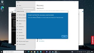 Fix Could not find the Recovery Environment Fix missing Winrewim amp Windows RE Image Was Not Found [upl. by Flanigan]