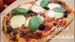 Pinsa Romana  Homemade Pinsa Romana Recipe  Ancient Roman Style Pizza  Pinsa Recipe [upl. by Meeki]