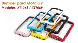 Bumper de borracha para Moto G2 XT1068 XT1069 [upl. by Shaffer]