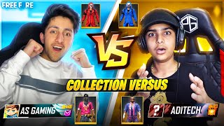 As Gaming Vs Aditech Best Collection Versus 😍 Rarest Bundle Of Free Fire  Garena Free Fire [upl. by Adriell]