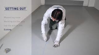 Glue down installation rolls Compact Comfort  Gerflor [upl. by Naesar]