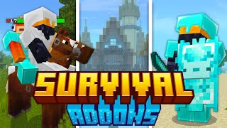 BEST Survival Addons for MCPE 120 [upl. by Ehling]