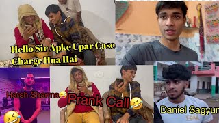 Prank call to friends 🤣🤣🤣 Daniel sagyun  harsh sharma  prank call police [upl. by Delilah216]