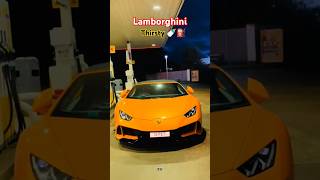 Thirsty Lambo ⛽ lamborghini huracan supercars viralvideo youtubeshorts [upl. by Yruj278]