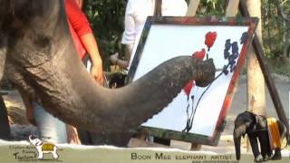 elephant painting my name [upl. by Ameg380]