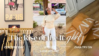 Glow Up Week 10 Weight Loss Update Fall Zara Haul Life of a Youtuber over 40 [upl. by Htaek]