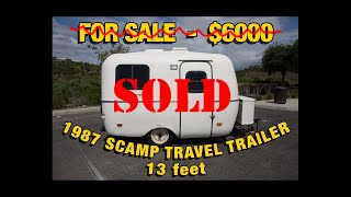 ğŸ’¥UPDATEDğŸ’¥ 1987 Scamp Travel Trailer For Sale Casita Boler Trailer [upl. by Eenahc]