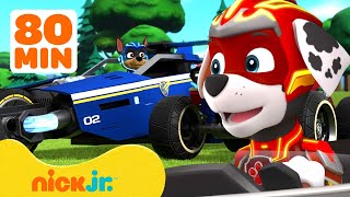 PAW Patrol Coolest Vehicles Rescues amp Adventures 🏎 80 Minute Compilation  Nick Jr [upl. by Nikos]