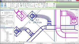 Revit tutorials Mechanical  04 08 Tagging a duct [upl. by Ennaeus]