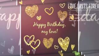 Birthday wishes video for husband [upl. by Darreg]