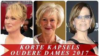 Korte kapsels oudere dames 2017 [upl. by Muriel]