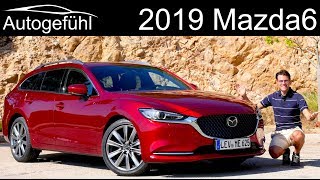 Mazda6 FULL REVIEW Facelift 2019 2018 test Mazda 6 saloon vs tourer comparison  Autogefühl [upl. by Enyar]