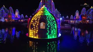 Poicha Mandir Light Show  पोईचा मंदिर लाईट सो nilkanthdham lightshow poichalive [upl. by Wind]