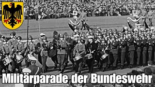 Die größte Militärparade der Bundeswehr in Wunstorf 1963  Preußens Gloria  MusikkorpsMilitärmusik [upl. by Orgalim]