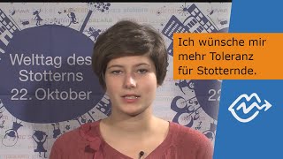 Verständnis für Stottern 2210 ist Welttag des Stotterns [upl. by Bish]