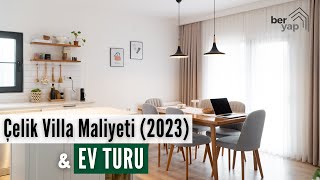 Çelik Konstrüksiyon Villa Maliyeti 2023 amp Beklenen Çelik Müstakil Ev Turu 🏡 [upl. by Nnylirej]