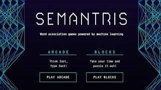 Semantris Google AI Game  Importance of Artificial Intelligence through Semantris  Score  12500 [upl. by Marcille]